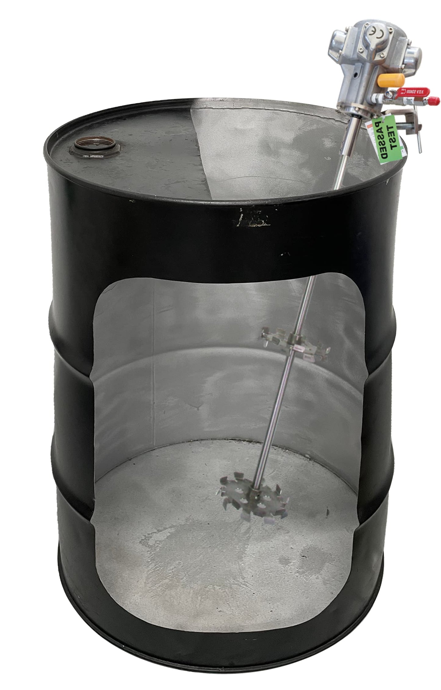 COSMOSTAR 55 Gallon Pneumatic Agitator 1/2 HP, 7 N.M Clamp Mount Tank Barrel Drum Mixer | Paint Agitator, Pneumatic Bracket Mixer, Paint Stirring Machine Bracket Air Agitator Paint Mix Tool