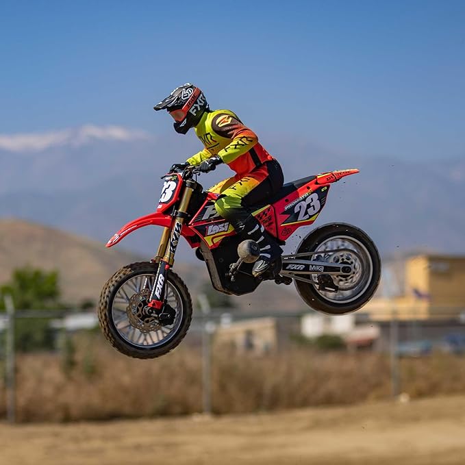 Losi RC Motorcycle Promoto-MX 1/4 Motorcycle Ready-to-Run Battery and Charger Not Included FXR LOS06000T1 Red