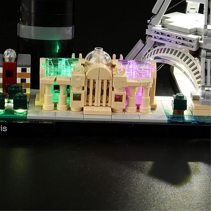 LIGHTAILING Light for Lego-21044 Architecture Paris- Led Lighting Kit Compatible with Lego Building Blocks Model - NOT Included The Model Set
