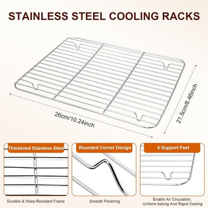 Hamilton Beach Toaster Oven Tray - Rust-Resistant Frosted Stainless Steel, 11" x 9.3", Easy to Clean