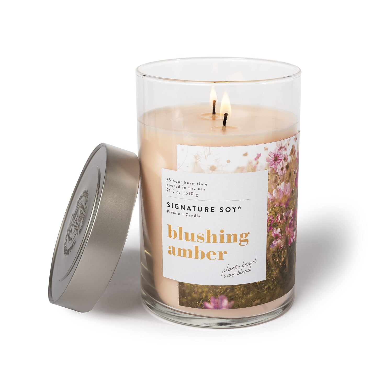 Signature Soy Lidded Blushing Amber Scented Candle Extra Large Jar