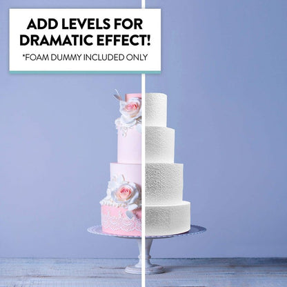 Global Sugar Art Cake Dummy Square, 6 x 6 x 6 Inches (Multiple Sizes Avail)