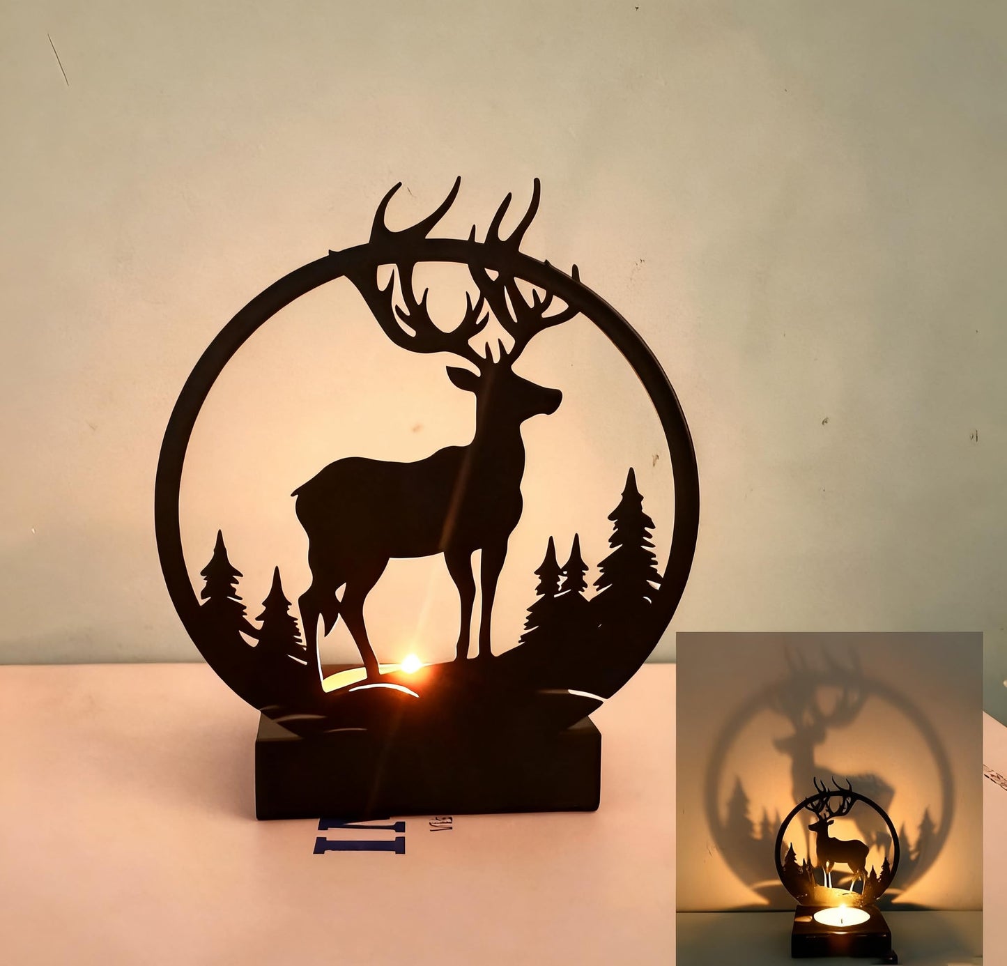 Candle Holders Bulk for Holiday Decor Indoor Outdoor Decorations for Halloween Party Table Kitchen Fireplace Bookshelf Desk Table Seasonal Display