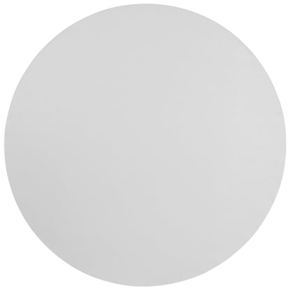 Flash Furniture Kathryn 6' Round All-Occasion Plastic Folding Event Table, Foldable Portable Banquet Table for Indoor/Outdoor Events, White