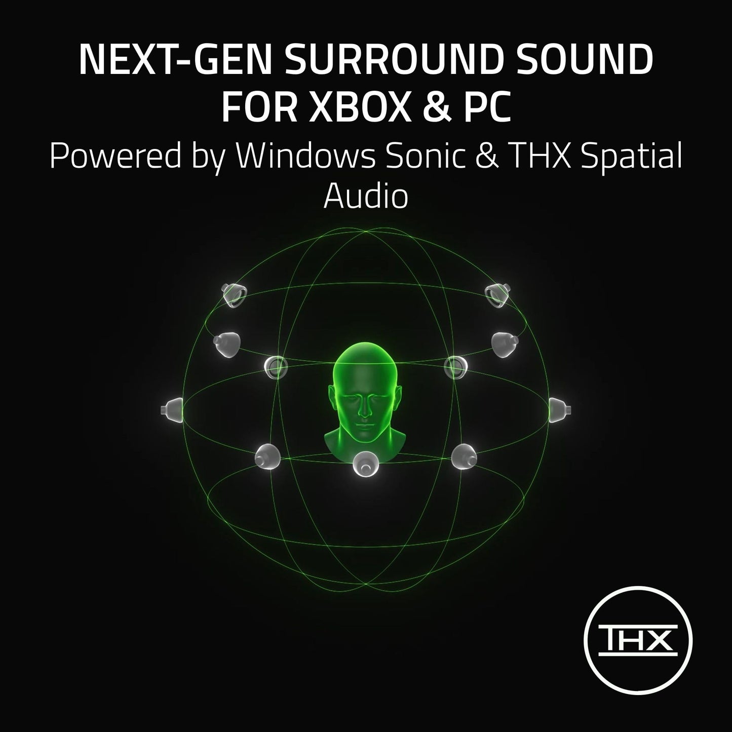 Razer BlackShark V3 Wireless Gaming Headset for Xbox: 50mm Drivers - Super Wideband Mic - 2.4 GHz, Bluetooth, USB - Works with PC, Mac, PS5, Nintendo Switch, Smartphone - Long Battery Life - Black