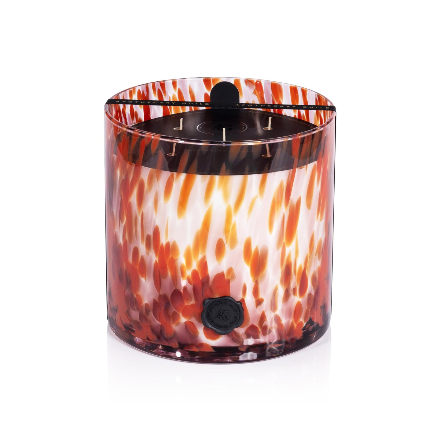 Zodax Apothecary Guild Scented Opal Glass Jar Candle- 128 oz/5-Wick - Cardamom Negroni