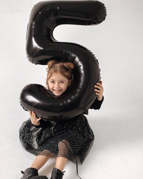 Black Number 21 Balloon 40 Inch, 21st Birthday Party Decorations for Children, Giant 21 Foil Balloon for Party Supplies