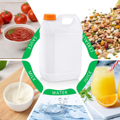 3 Pcs 1 Gallon Plastic Jugs, Gallon Water Jug for Water Storage Containers 1 Gallon Jug For Water Sauces Soaps Detergents Liquids Cleaning Solutions, Ideal for Home, Camping, and Outdoor Activities