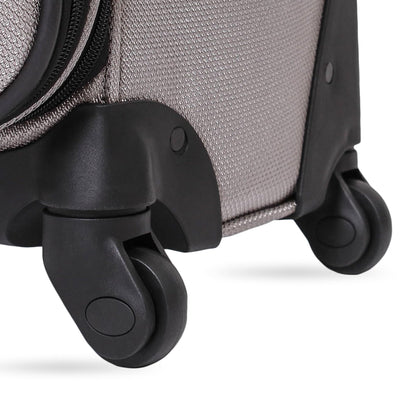 SwissGear Sion Softside Expandable Roller Luggage, Pewter, 3-Piece Set (21/25/29)