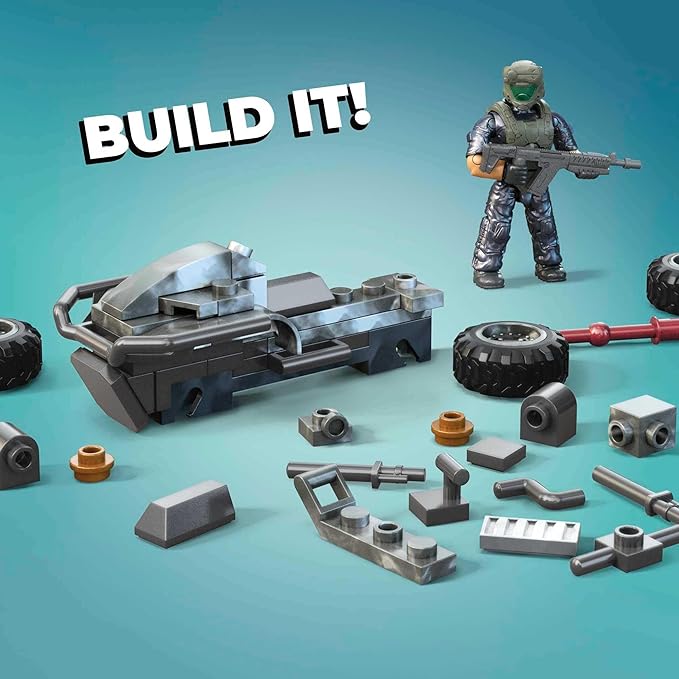 MEGA Halo UNSC Gungoose Gambit Attack Vehicle Halo Infinite Construction Set Building Toys for Boys