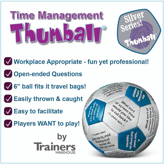 Trainers Warehouse 6 Thumball Collection 32 Prompts for Conversation Team Building Relationship and Training