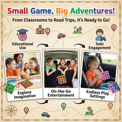 24 Mini Tic Tac Toe Games - Party Favors for Kids 3-5 and Up - 2-Inch Travel Size - Tic-Tac-Toe Keychain Game for Boys & Girls - Goody Bag Stuffers, Classroom Prizes, Valentine's Day, Birthday Gifts