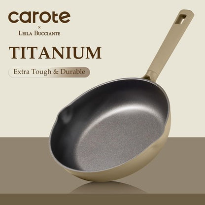 CAROTE 31PCS Pots and Pans Set, Nonstick Cookware Set Kitchen Non Stick Induction Titanium Cookware Non-toxic Granite Cooking set, PFOA Free