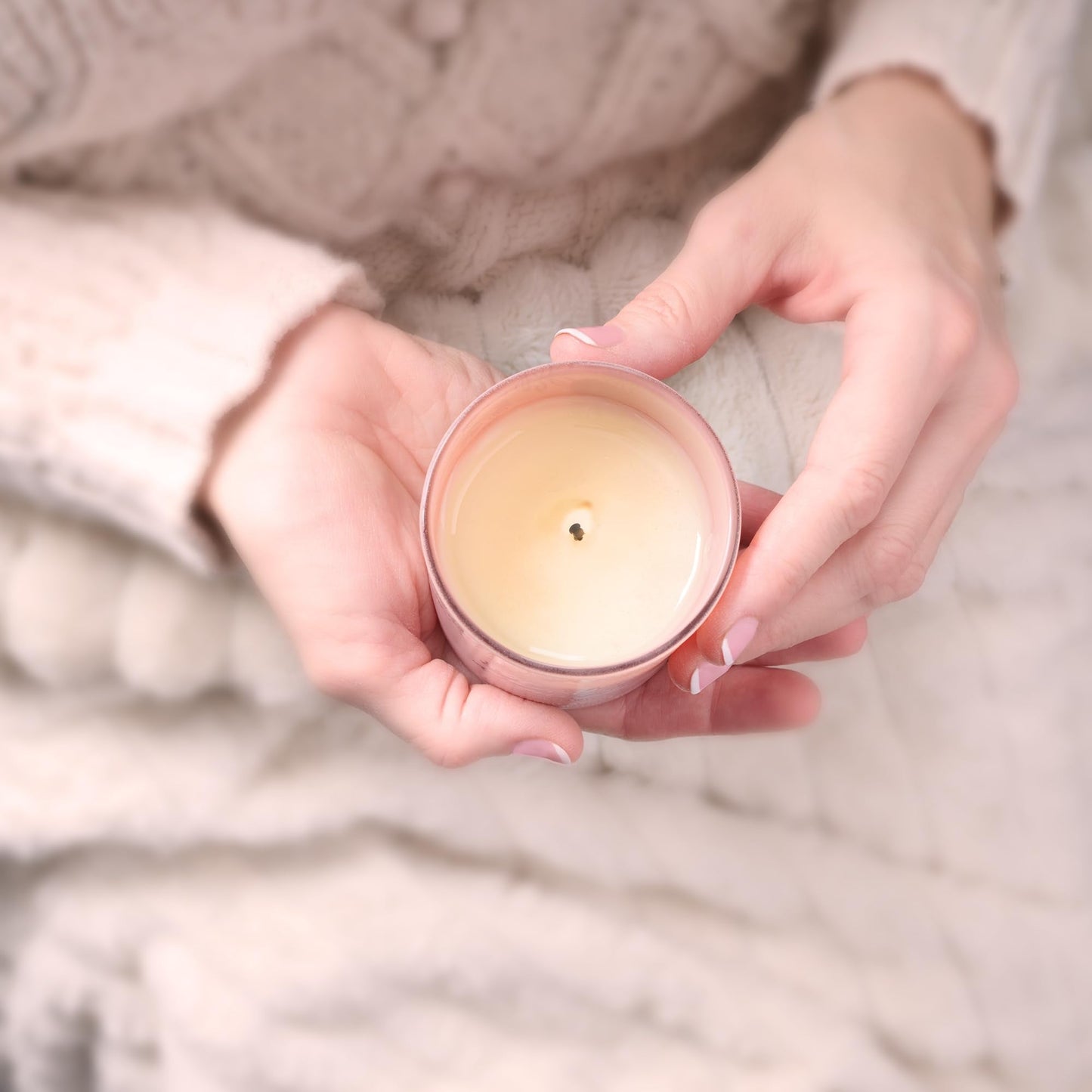Christian Art Gifts Soy Wax Scented Candle: Strength & Dignity Bible Verse, Grapefruit Grove Scent, Pure Essential Oils, 4.5 oz, Up to 20 Hours Burn Time, Glass Jar w/Bamboo Lid, Encouragement Gift