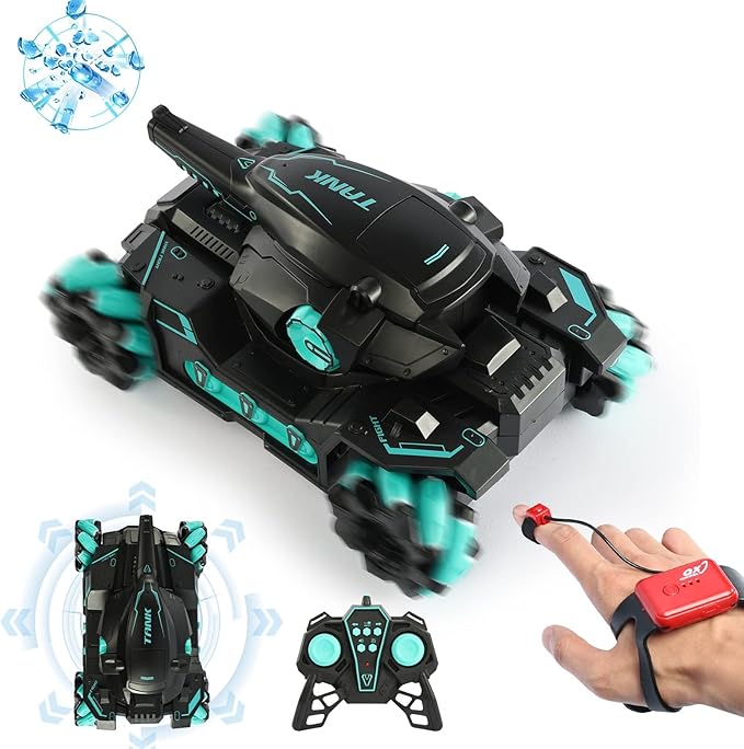 RC Tank That Shoots BBS Nerf Tank Toy Kids Gift RC-Remote-Control-Tank-Toy for 8 Year Old Boy Toys Hand Controlled RC Car with Water Bullet Nerf Robot Hand Remote Control Car for Boys Age 8-12