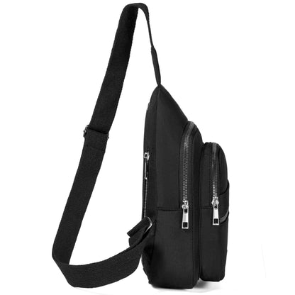 Small Sling Backpack Crossbody Sling Bag for Women, Chest Bag Daypack Fanny Pack Cross Body Bag for Outdoors Hiking Traveling - Black