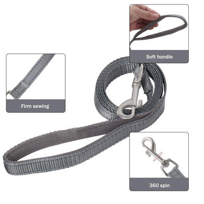 YIMEIS Dog Harness and Leash Set, No Pull Soft Mesh Pet Harness, Reflective Adjustable Puppy Vest for Small Medium Large Dogs, Cats (Gray, X-Small (Pack of 1)