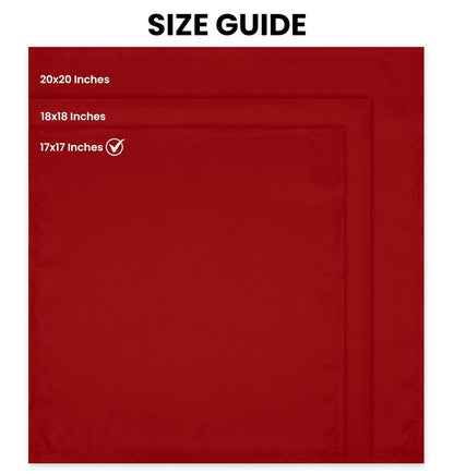Utopia Home Red Cloth Napkins (12 Pack, 17x17 Inches), Ideal Dinner Napkins for Party, Wedding and Lunch/Dinner