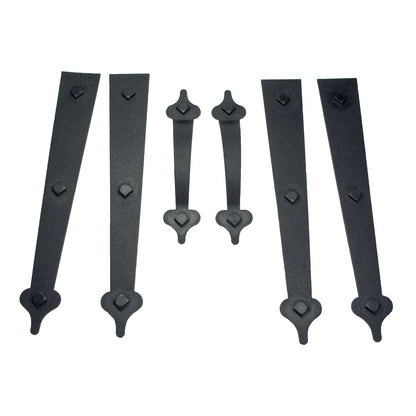 Household Essentials Garage Handle and Hinge Magnets – Decorative Magnetic Hardware Steel Doors, Easy Installation, Durable & Weatherproof, Set of 6
