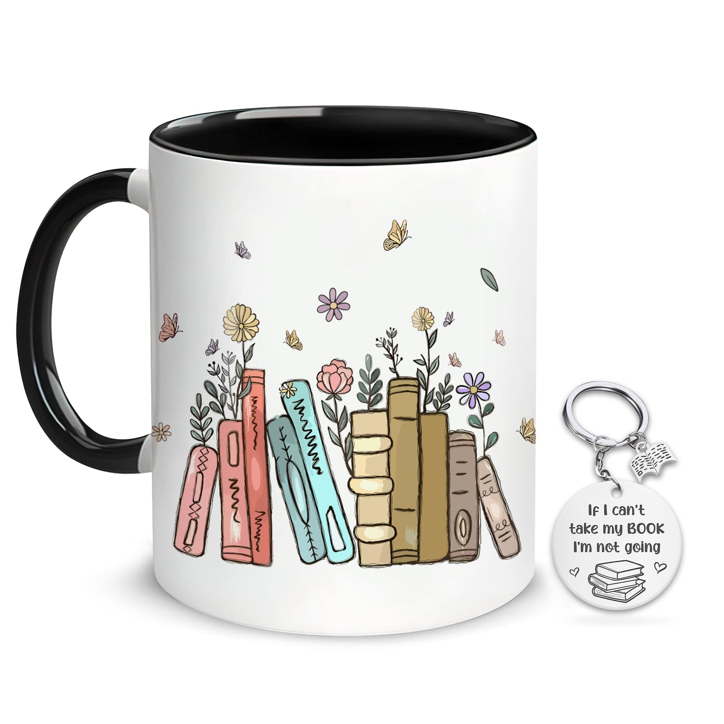 Hyturtle Book Lover Coffee Mug 11oz - Gifts For Book Lover On Christmas, Birthday - Librarian Mug for Women - Bookish Gift - Bookworm Cup - Gift For Her - Gifts for Readers
