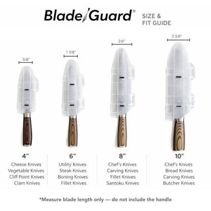 Agilux Blade Guard 8" Knife Blade Protector Made in USA Safe Storage and Transport for Kitchen Knives Protects Edges in Drawers Travel Camping RV