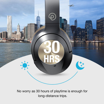 Upgrade Pro‑level Hybrid Active Noise Cancelling Headphones with HD Sound, Wireless Bluetooth Headphones Over The Ear Unequaled Comfort, Vivid Deep Bass, for Home Office Travel Birthday Gift Pcs