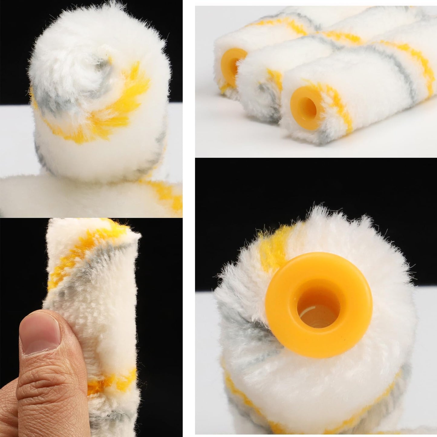 Foam Paint Roller, 10 Pack, 6 Inch High Density Foam Roller, Mini Paint Roller Covers for Smooth Paint Application, No Lint Shedding on Walls, Cabinets, Doors