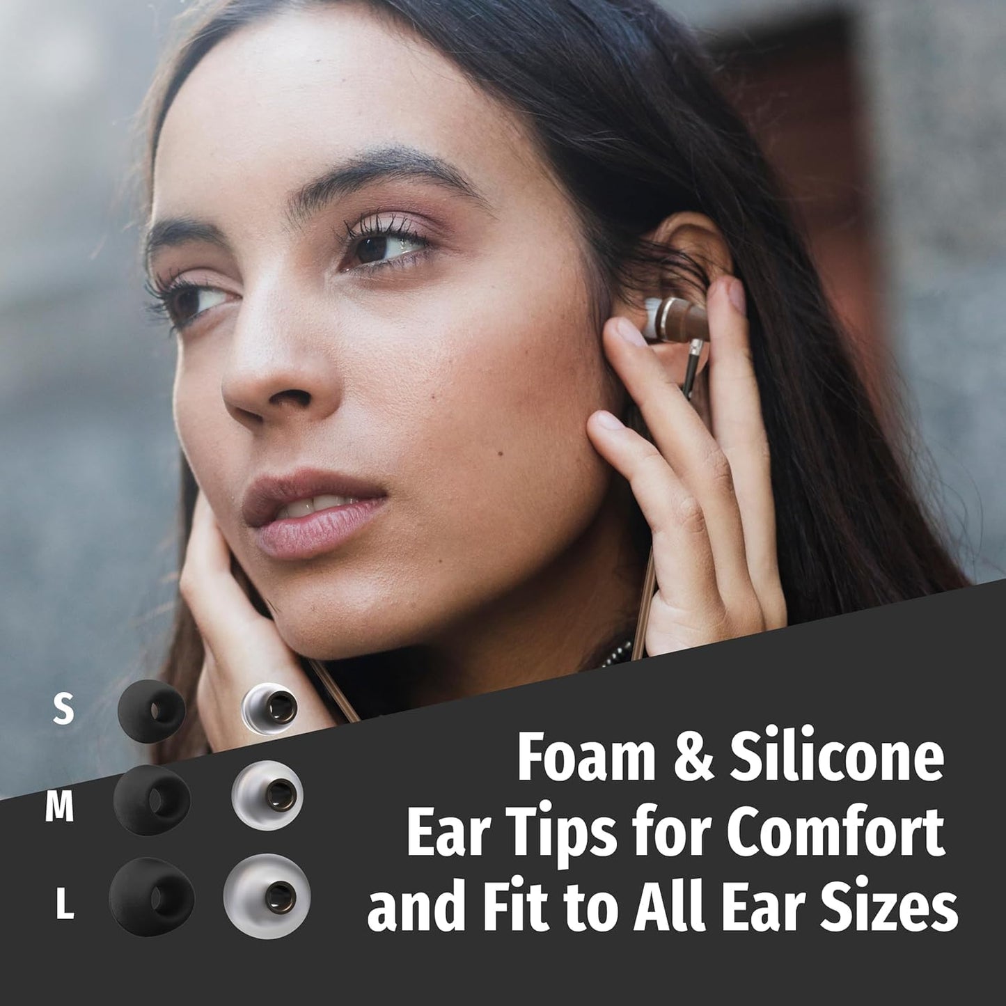 Symphonized Premium Airtube Headphones EMF Earbuds, 3D Sound, Microphone Volume Control, 8mm Bass Drivers Granting High Audio Quality for USB C iPhone 15, 16, 17 and Android Devices