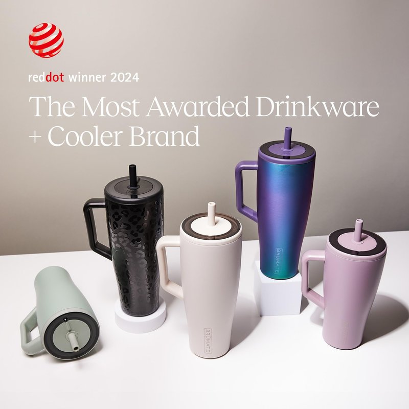 BrüMate Era 40 oz Tumbler with Handle and Straw | 100% Leakproof Insulated Water Bottle Tumbler with Lid and Flexible SoftSip Straw | Made of Stainless Steel | Cup Holder Friendly | 40oz (Sage)