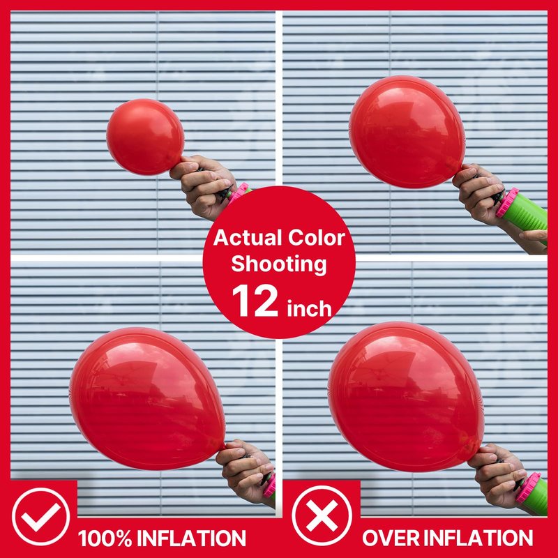 PartyWoo Red Balloons 50 pcs 5 Inch Small Mini Matte Red Latex Balloons for Graduation Wedding Independence Day Valentine's Day Memorial Day Christmas Engagement Birthday Party Decorations Red-Y57