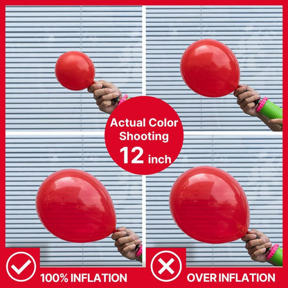 PartyWoo Red Balloons 50 pcs 5 Inch Small Mini Matte Red Latex Balloons for Graduation Wedding Independence Day Valentine's Day Memorial Day Christmas Engagement Birthday Party Decorations Red-Y57