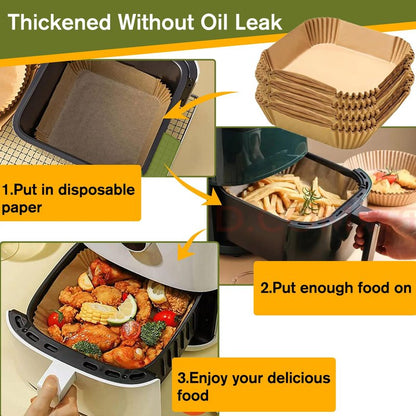 Small Air Fryer Liners for Cosori 2.1qt Air Fryer, Mini Air Fryer Liners Disposable 2 2.1 2.6 3QT, 5.5 Inch Air Fryer Liners