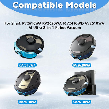 Shark 6-Pack Mop Pads - Compatible With Matrix Plus AI Ultra Robot Vacuums | Durable & Effective Cleaning