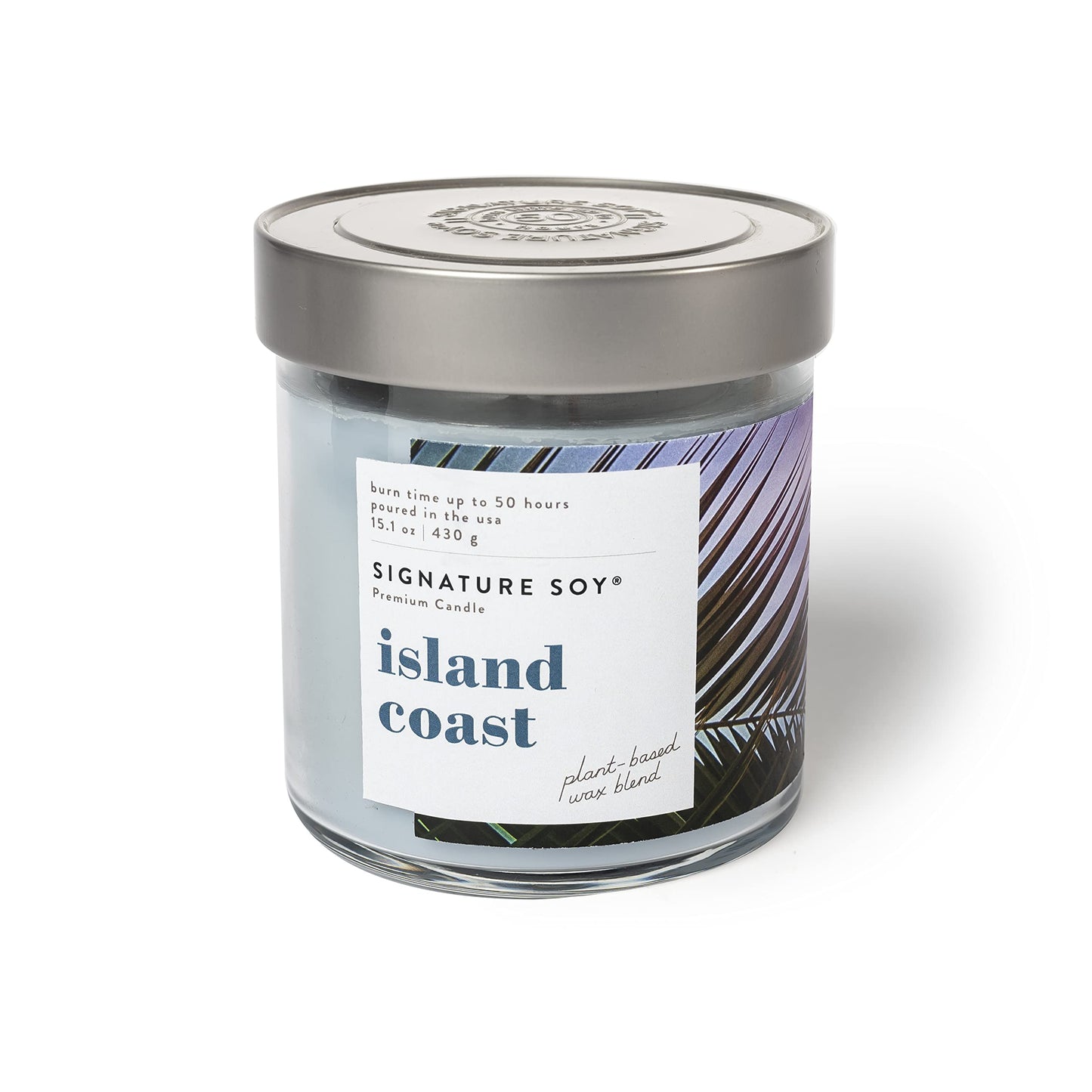 Signature Soy Lidded Island Coast Scented Candle, Large Jar