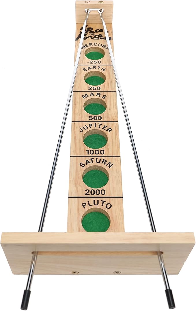 WE Games Shoot the Moon - Classic Solid Wood Rolling Ball Game for Family Fun &amp Skill Building Enhances Social Skills Patience &amp Perseverance