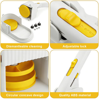 Manual Dumpling Maker with Wrapper Press, 3-in-1 Home Dumpling Mold, Easy Clean Dumpling Making Kit for Ravioli, Pierogi, Empanada, Bun, Chinese Pastry - Beginner Friendly