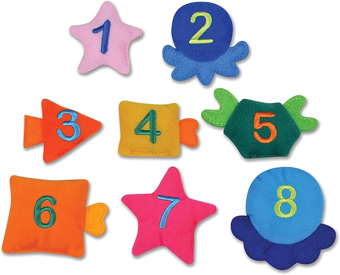 Melissa &amp Doug K's Kids Fish and Count Learning Game With 8 Numbered Fish to Catch and Release