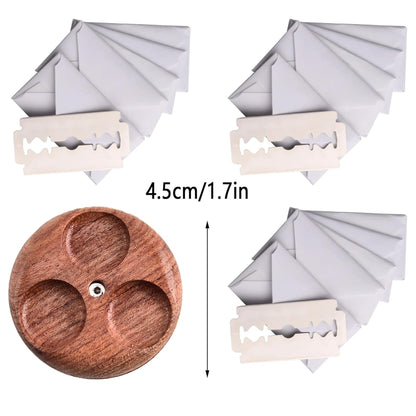 LHCHGEN 1+1+20 pcs UFO Bread Lame For Dough Bread Lame Cutter For Sourdough,Sourdough Scoring Tool,Bread Lame Dough Scoring Tool,With 20 Blades And Storage Cover,For Artisan Bread And Baguette (#1)