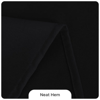 Fitable 8 Pack Table Cloth Rectangle Table: Stain and Wrinkle Resistant Tablecloth Rectangular, Washable Polyester Tablecloths for Wedding Party Dining Banquet Event Catering(Black, 70x120 Inch)