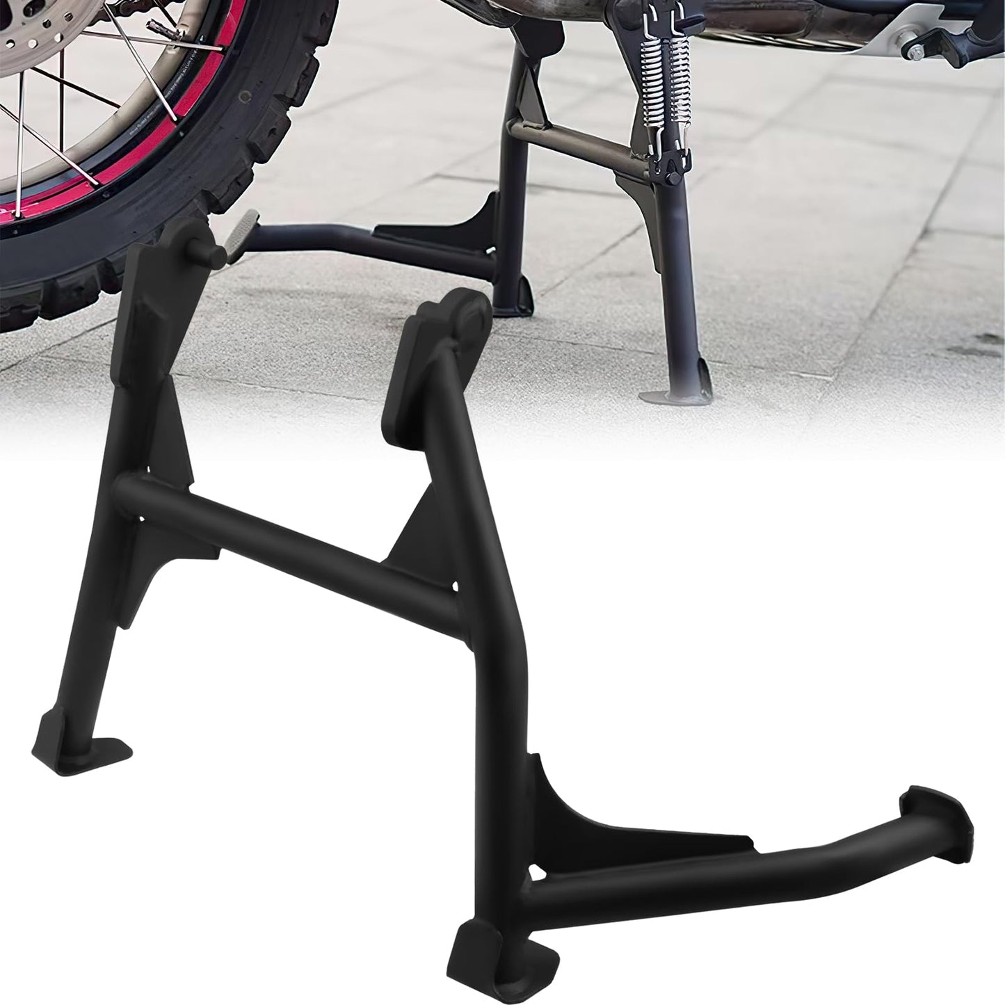 XIDAODIT Motorcycle Center Stand Kickstand and Highway Crash Bars Engine Guard Set for CFMOTO 450MT 450 MT MT450 IBEX 450 2024-2025
