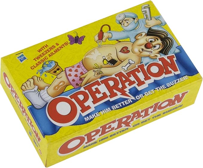 World's Smallest Board Games Set of 4 - Scrabble Monopoly Operation Candy Land (Bundle)