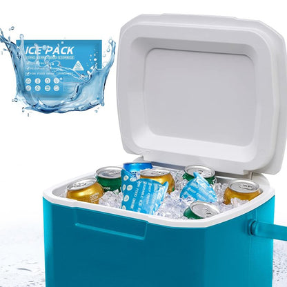 Lagincig 50PCS Ice Packs for Coolers Shipping Lunch Box - Cold Cooler Bag Long Lasting Reusable Ice Pack Gel Freezer Packs for Camping Beach Fishing Shipping Food