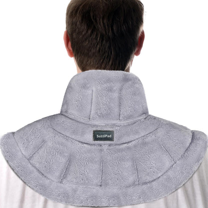 SuzziPad Microwave Heating Pad for Neck and Shoulders, Weighted Shoulder Wrap to Reduce Discomfort, Heated Wraps with Herbal Aromatherapy, Moist Heat Warmer Hot & Cold Compress