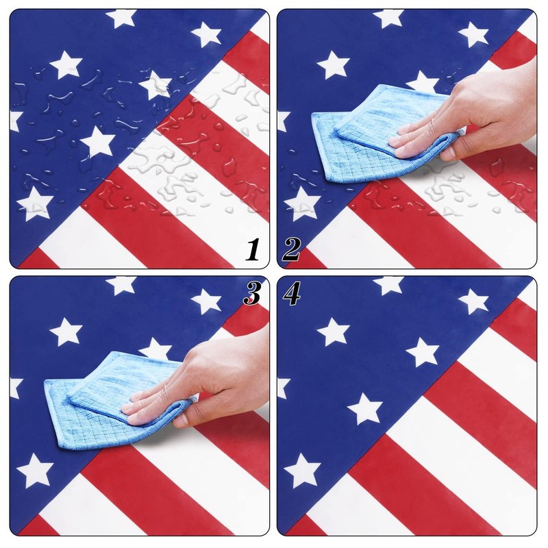 Childom 2 Pack Patriotic Tablecloths,Patriotic Decorations 54" x 108" Disposable American Flag Tablecloths for Event Accessories,Plastic Table Cloth for Veterans,July 4th,Picnic,Dinner,Party Supplies