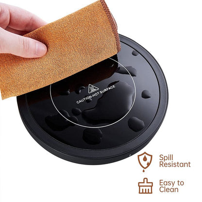 DOPUDO Coffee Warmer, 3-in-1 Mug Warmer with Auto Shut Off, Black, 36W Fast Heating, Perfect for Desk, Coffee, Tea, Milk
