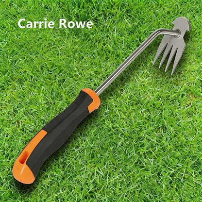 Carrie Rowe Weed Remover Tool,Garden Weed Tool, Portable Garden Weeding Tool for Vegetable Gardening Backyard Farm Planting & Weeding (Rubber Handle)