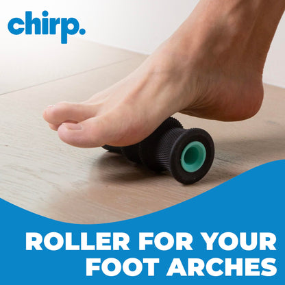 Chirp Wheel Foam Roller – Targeted Back & Neck Relief, Lumbar Spine Stretcher, Spinal Decompression Back Stretcher, Massage Roller with Density Foam for Physical Therapy, Supports 500lbs, 2-Inch Mint