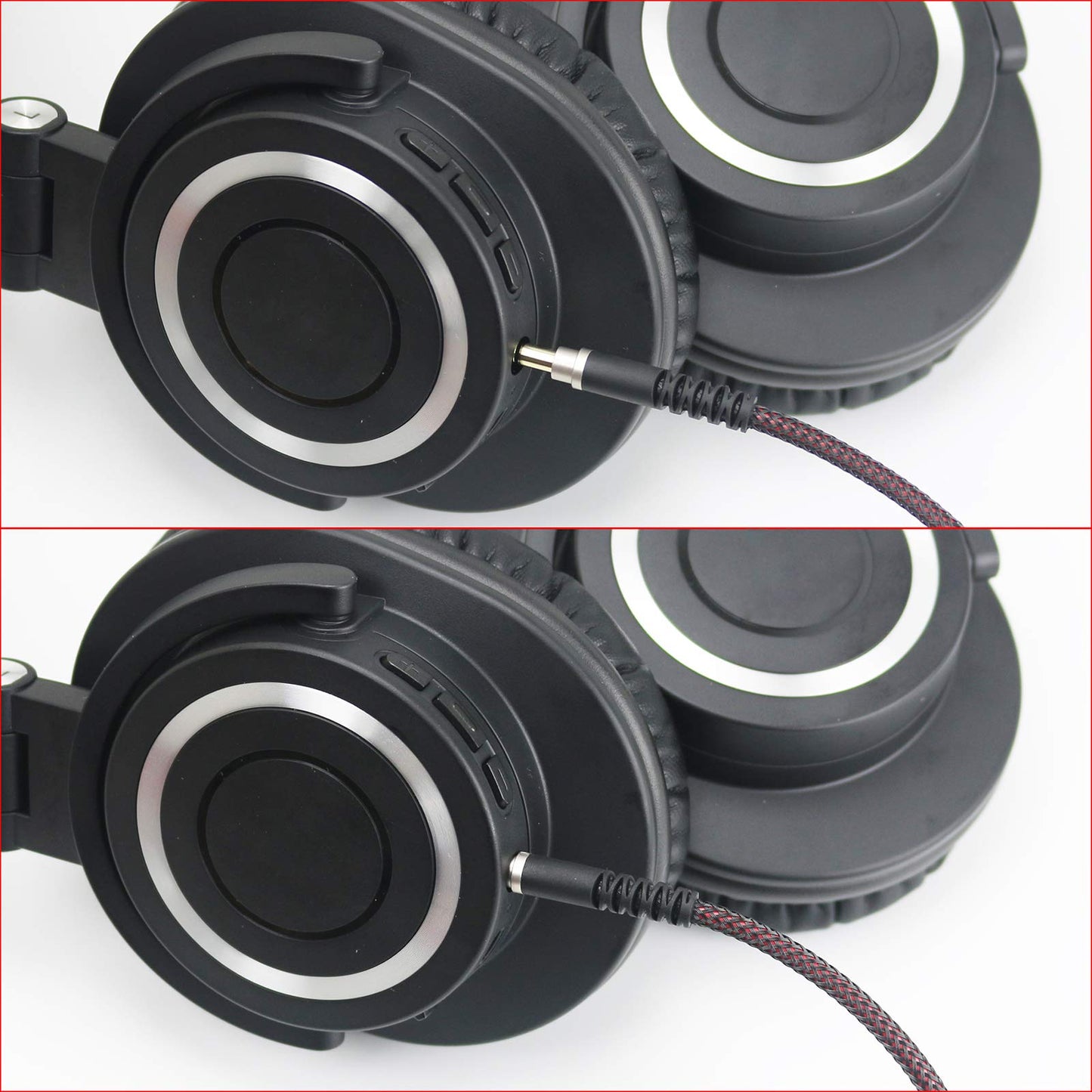 NewFantasia Replacement Audio Upgrade Cable Compatible with Audio-Technica ATH-M50xBT, ATH-AR3BTBK, ATH-SR50BT, ATH-ANC9, ATH-ANC7B, ATH-SR5BTBK, ATH-S700BT Headphones 3meters/9.9ft