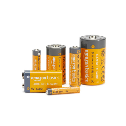 Amazon Basics 24-Pack D Cell Alkaline All-Purpose Batteries, 1.5 Volt, 5-Year Shelf Life