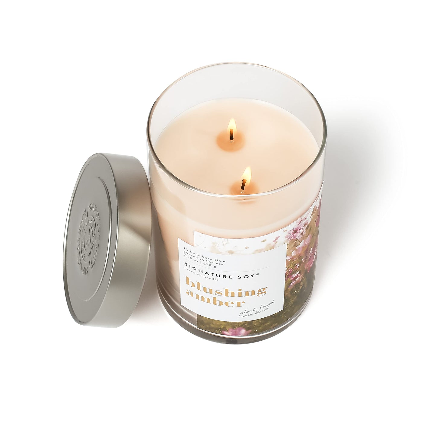Signature Soy Lidded Blushing Amber Scented Candle Extra Large Jar